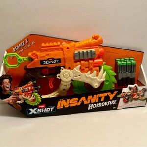ZURU X-Shot Reaper X Blaster | Horrorfire Series | Foam Dart Toy | Ages 8+ | New